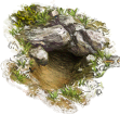 Пещера с животными (средняя)